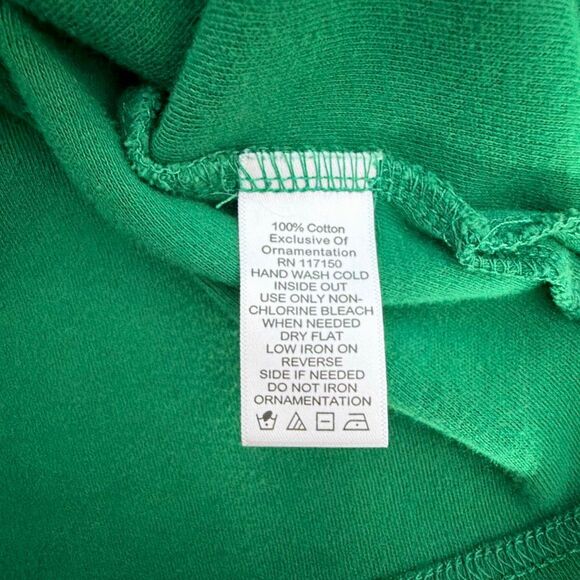 Quacker Factory 3 Wise Men? Be serious Green Crewneck Shirt Medium - Picture 6 of 6